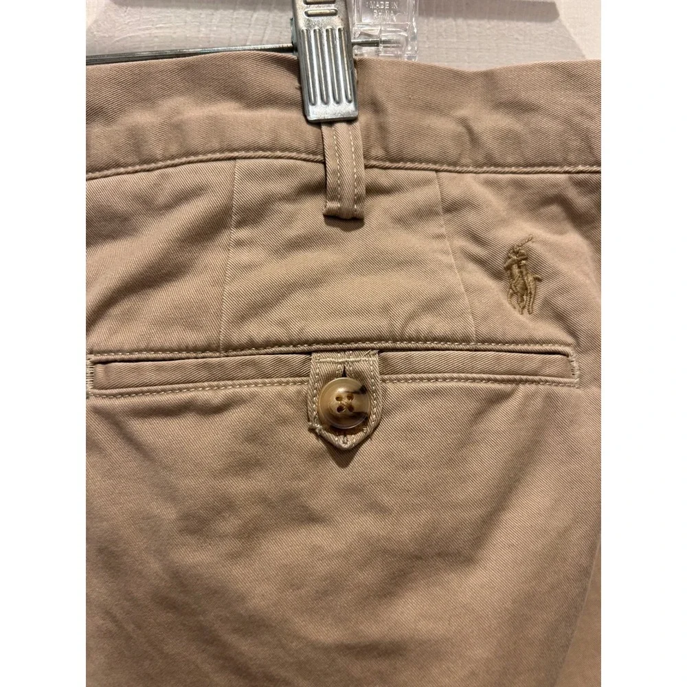 Polo Ralph Lauren Mens Stretch Classic Fit Chino‎ Pants Khaki Tan 40 Tall 40T/34